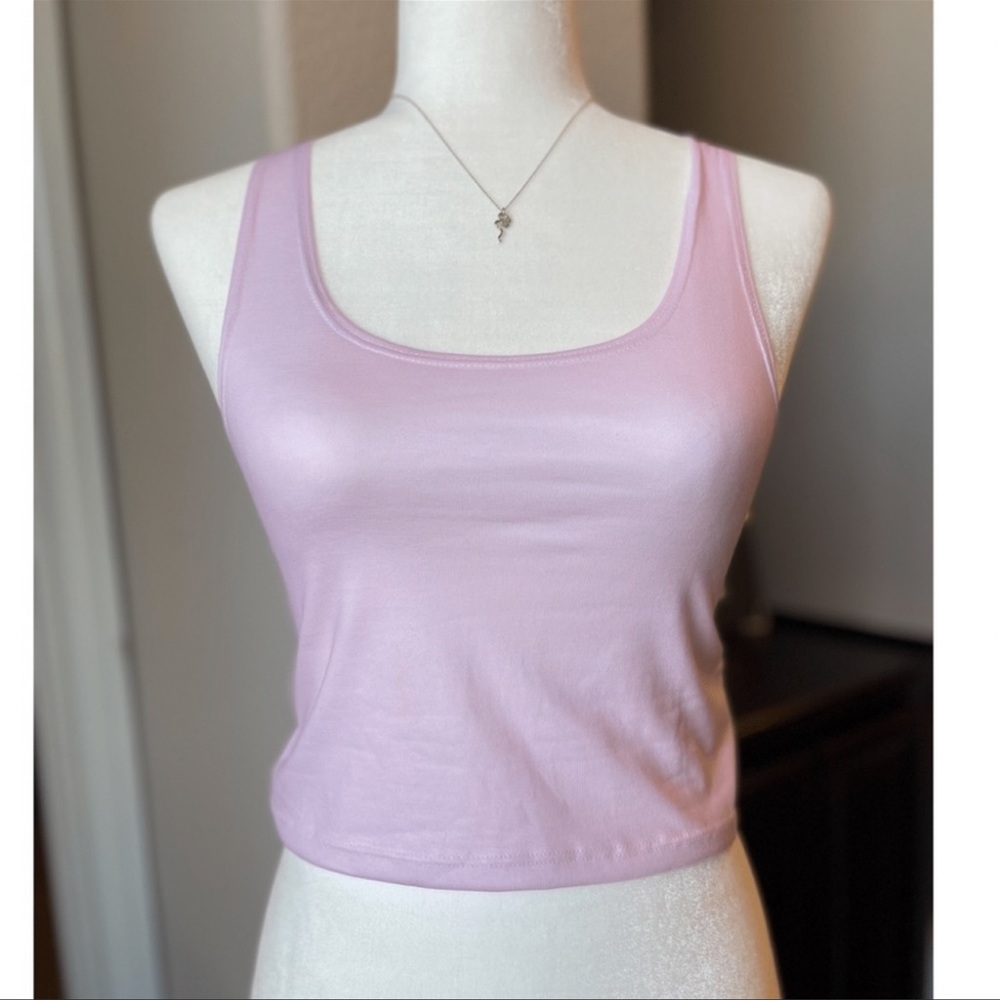 Cool Kid Crop Tank in Rose Quartz by Yoga Bitch NWT